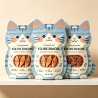 Sachet d'emballage alimentaire pour animaux de compagnie en aluminium imprimé en gravure personnalisée, forme spéciale, avec fermeture éclair refermable pour friandises pour chats et chiens