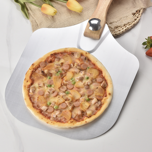 Jeu de pelle à <span class=keywords><strong>pizza</strong></span> en aluminium pour éplucher les <span class=keywords><strong>pizza</strong></span>, outils en métal pliable, pelle à <span class=keywords><strong>pizza</strong></span> avec manche en bois - Product Image 4