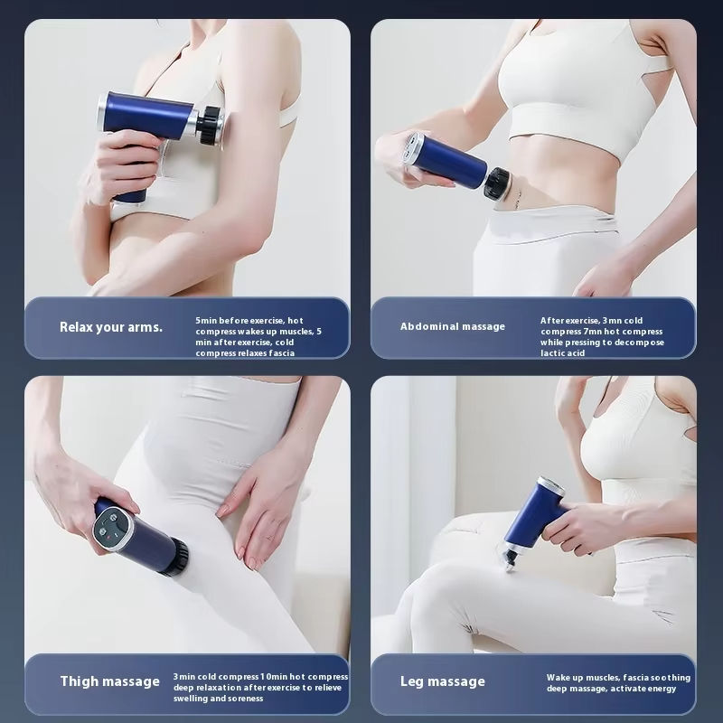 ORANGLES 2026 Professional Mini Massage Gun with Heat and Cold Therapy | Portable Deep Tissue Percussion Device with 4 Interchangeable Heads, 5-6 Speeds, USB-C Fast Charging for Muscle Recovery & Pain Relief – Qatar - full product showcase - displaying specifications - Image 5 of 6 | adapts to any space | 2026 Professional Mini Massage Gun with Heat and Cold Therapy | Portable Deep Tissue Percussion Device with 4 Interchangeable Heads, 5-6 Speeds, USB-C Fast Charging for Muscle Recovery & Pain Relief – Qatar deal New Jersey | Free Shipping ORANGLES