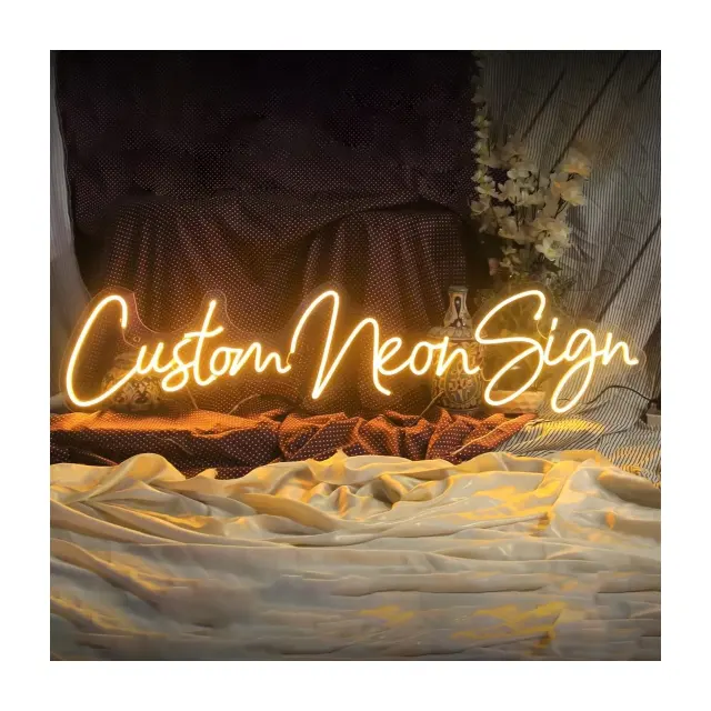 Aurora Custom Personalized Acrylic Flex Electronic Lamp Waterproof Neon Signs Suitable for Weddings Bars Shops Signs Lights