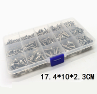 Kit d'assortiment de vis et d'écrous à tête bouton hexagonale en acier inoxydable 304 M3 M4 M5, 500 pièces, pour l'assemblage de machines et de meubles