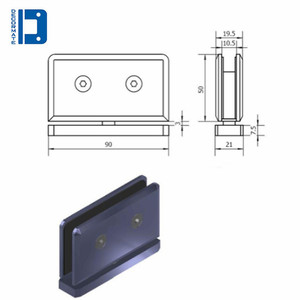 Factory Customized Solid Forged Brass Glass <strong>Round</strong> Corner Shower <strong>Hinge</strong> Installed From Top to Bottom - Product Image 3