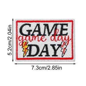 New Iron on Embroidery Baseball Game Day <b>Patch</b> for Hat Clothes <b>Backpack</b> Decoration - Product Image 3