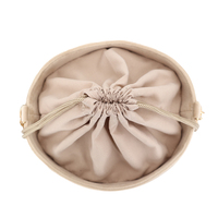 Sacs de rangement en velours, accessoires de toilette, sac à cosmétiques, à cordon rond, poignée en chaîne, pour maquillage et produits de beauté