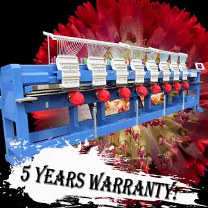 Eight head 5 Year Warranty! HOLiAUMA chain stitch computerized brother se600 sewing and embroidery machine broderie industrielle