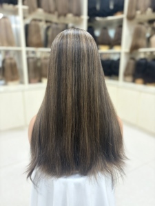 Perruque en cheveux humains vierges à 100 %, dentelle suisse HD, respirante <span class=keywords><strong>et</strong></span> transparente, taille de bonnet petite, moyenne, grande - Product Image 1
