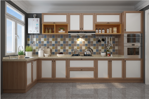 Buffet modulaire de style moderne sur mesure, armoire latérale, casier de cuisine avec construction en contreplaqué - Product Image 5