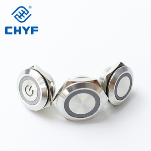 Interruttori a Pulsante CHYF 16/19/22mm Corti 1NO Momentanei con LED ad Anello <span class=keywords><strong>12V</strong></span> Impermeabili IP65 Piccoli Mini Interruttori a Pulsante - Product Image 3