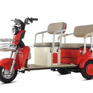 Vélo cargo électrique pliable à trois <span class=keywords><strong>roues</strong></span> et trois places pour personnes âgées, avec moteur brushless 600W et capacité de charge de 100-200 kg, fabriqué en Chine à prix abordable - Product Image 1