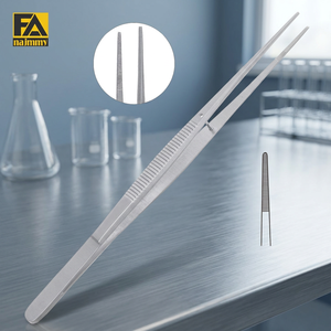 Pinces chirurgicales droites à pointe dentelée, instrument de chirurgie générale, certifié CE, outil manuel, personnalisez vos logos et designs - Product Image 2