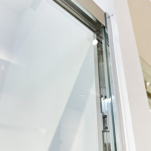 <span class=keywords><strong>Mampara</strong></span> de <span class=keywords><strong>Ducha</strong></span> en Forma de L de Acero Inoxidable Cepillado, Separación de Zonas Húmedas y Secas, Marco de Acero Inoxidable 304, Puerta Corredera - Product Image 3