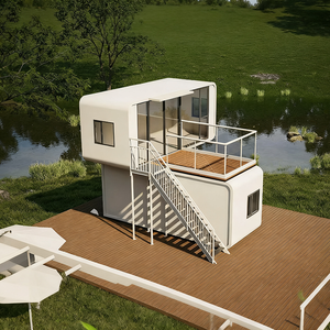 <span class=keywords><strong>Cabina</strong></span> <span class=keywords><strong>Prefabbricata</strong></span> Moderna in Acciaio con Cucina e Bagno per Hotel e Ville - Design Anticorrosione e Impermeabile - Product Image 4