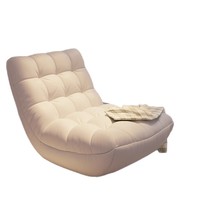 Canapé paresseux en forme de chenille, chaise longue une place, style nordique, minimaliste moderne, en bois, pour salon, balcon, chambre à coucher