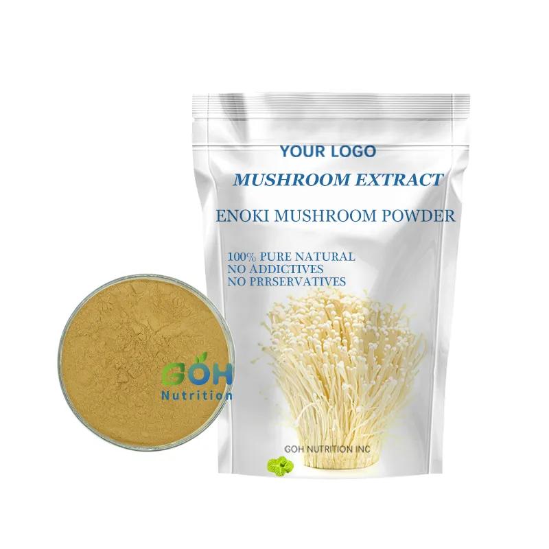 GOH Supplement High Quality Mushroom Extract Organic Enoki Mushroom Powder