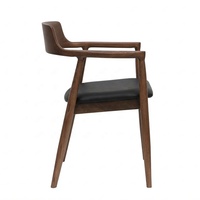 Chaise en bois robuste pour hôtel, avec assise rembourrée, en bois de frêne, design moderne et créatif, vente en gros
