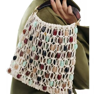 Bolso <span class=keywords><strong>de</strong></span> mano creativo <span class=keywords><strong>de</strong></span> verano con <span class=keywords><strong>cuentas</strong></span> tejidas, bolso <span class=keywords><strong>de</strong></span> mano transpirable hueco, bolso <span class=keywords><strong>de</strong></span> hombro bohemio <span class=keywords><strong>de</strong></span> gran capacidad para uso diario <span class=keywords><strong>de</strong></span> mujer - Product Image 2