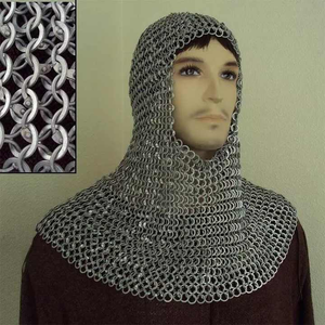 Coiffe en Mailles Médiévale Authentique et Légère en Acier Doux, Protection de la Tête pour les Cosplay Historiques, les Reconstitutions et les Foires - Product Image 2