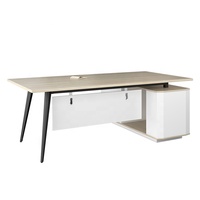 Chaise et table de bureau pour une personne Table de bureau Mobilier Table de bureau communale de Dubaï avec section pour la banque