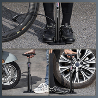 WEST BIKING-Pompe à Pied Portable, Valve Schrader et Presta pour Vélo de Route, Accessoires de Vélo, Pied, Vtt