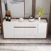 Armoire à dîner en forme de plaque de roche de luxe, casier de Restaurant moderne et Simple, armoire à bols en marbre, passerelle pour armoire à vin