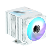 FEZCOOL CZ620 Refroidisseur de processeur compact à double tour, refroidissement par air, roulement fluide, contrôle intelligent de la température, six caloducs pour ARGB