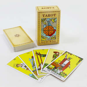 Cartas de Tarot de Papel con MOQ Bajo, Cartas de Tarot Bordadas con Guía, Cartas de Tarot para Adivinación Casual - Product Image 6