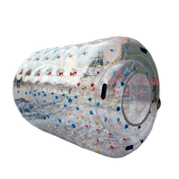 Tube roulant gonflable boule de zorbing rouleau d'eau TPU cylindre roulant boule de zorb tube de marche bulle gonflable PVC roue humaine