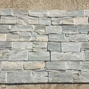 Carreaux muraux en pierre écrasés colorés pour l'extérieur, mélange de décorations de paysages naturels, pour revêtement mural - Product Image 4
