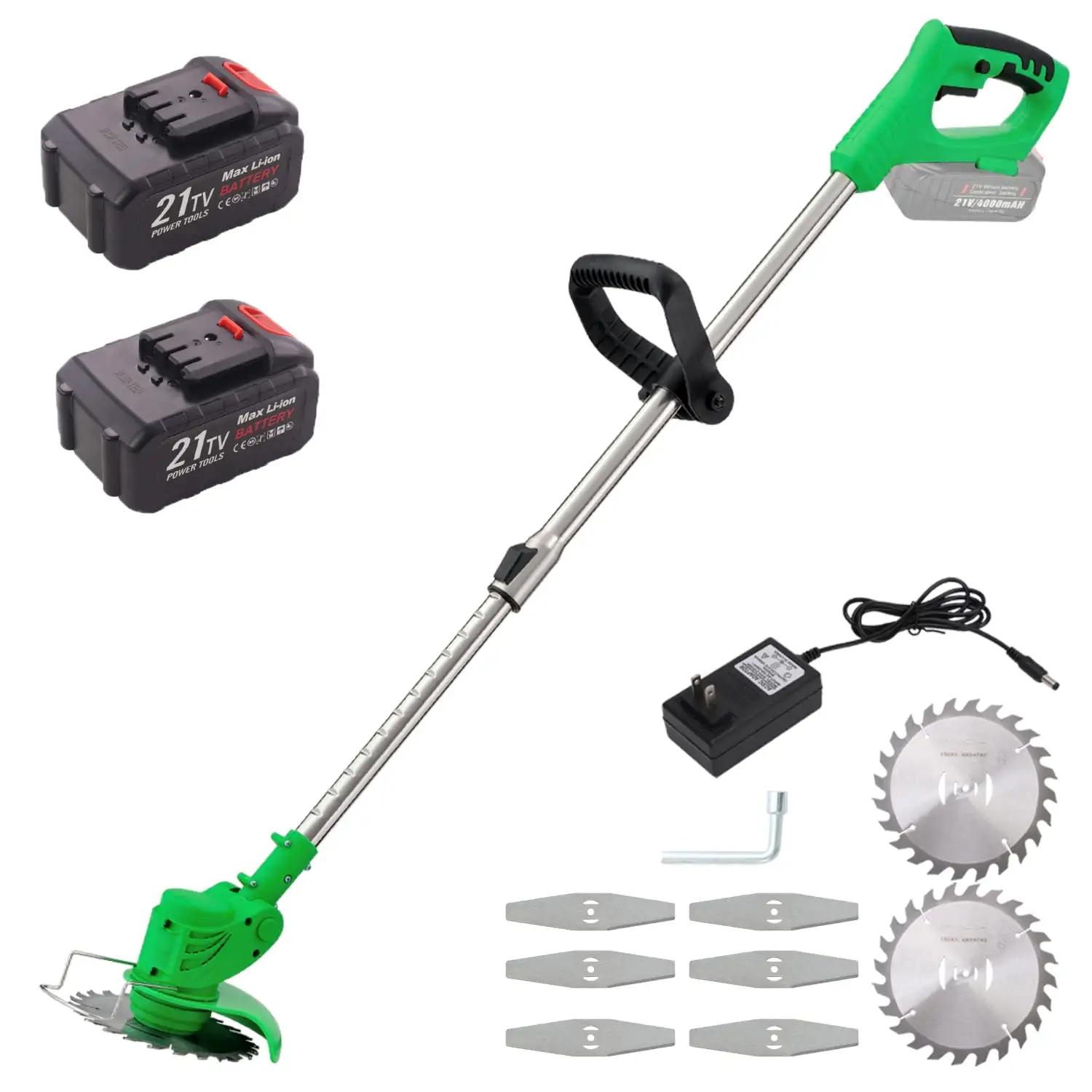 Portable Weed Wacker Cordless Electric Brush Cutter Battery Power Weed Eater String Trimmer