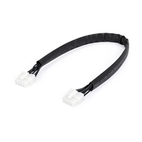 Cable de 8 pines 2x4 hembra a hembra con funda termocontraíble negra 125C VW-1 WOLER para bus de datos industrial OEM