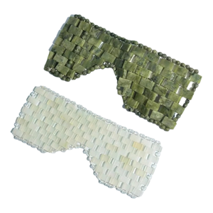 Natural Jade Anti-Envelhecimento Máscara de Olho Quente ou Frio Massageador Facial Quartzo Rosa Cristal Venda para Massagem do Sono Ferramenta - Product Image 1