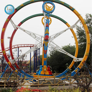 Emocionantes instalaciones de Parque de Atracciones <span class=keywords><strong>Happy</strong></span> Wheel Rotary Ride Ferris Ring Car a la venta - Product Image 5