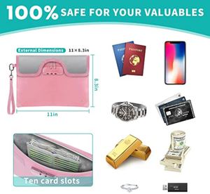 CUSTOM 8-Layer Fireproof & Waterproof <b>Document</b> <b>Bag</b> with Lock Fireproof Cash Pouch for Filing Products - Product Image 3