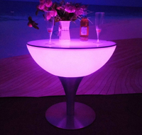 Table basse LED 22 cm sans fil avec télécommande, étanche, pour la maison, le bord de piscine, le camping, 8-12h d'autonomie, KTV