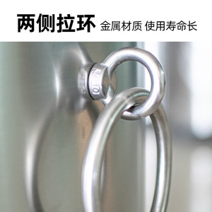 Contenedor a prueba de explosiones de acero inoxidable de 1.5 kg de doble pared para control de seguridad y equipo de desactivación de bombas - Product Image 3