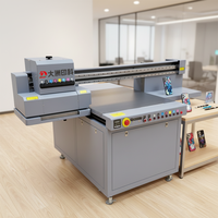 Printer UV Flatbed Semi-Otomatis DaZhou New XP600 A1 10m/jam 2400 DPI untuk Akrilik, Kayu, Logam & Lainnya