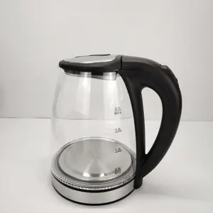หม้อชา หม้อต้มน้ําร้อน กาต้มน้ํา วัสดุแก้วไร้สาย ปิดอัตโนมัติ เครื่องชงชา 1.8 ลิตร กาต้มน้ําแก้วไฟฟ้า