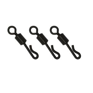 Connecteurs de pêche à la <span class=keywords><strong>carpe</strong></span> de haute qualité, durables, en acier inoxydable noir mat, avec un système de changement rapide et un fermoir pivotant Duolock - Product Image 5