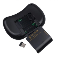 I8 Mini Keyboard Nirkabel dengan Lampu Latar 3 Warna 2.4GHz Bahasa Inggris Rusia Air Mouse dengan Touchpad Remote Control untuk PC Laptop