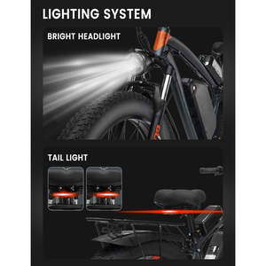Mon magasin GN88 Vélo de route pour adulte 2000W à double moteur UE 26 X4.0, Vélo tout-terrain 1000W, Vélo électrique 0.0g, Vélo Fat Bike 2000W à double moteur - Product Image 1