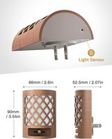 Veilleuse ZHILAI1W Mini Moderne à Intensité Réglable avec Capteur de Lumière, Éclairage Crépusculaire pour Chambre et Salle de Bain