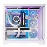 Boîtier PC ATX Snowman de grande taille, format Mid-Tower, avec ventilateurs ARGB en mesh, support de radiateur supérieur 360 mm en option, design gaming en verre trempé