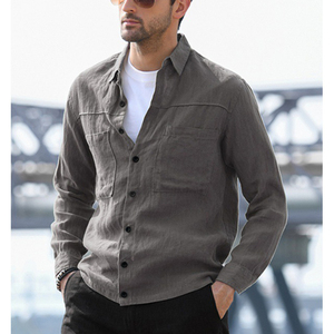 <span class=keywords><strong>Camisa</strong></span> de vestir con corbata para hombre al por mayor, lo último en diseños, camisas informales para hombre de oficina de negocios/ - Product Image 6