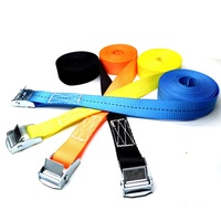 Sangles de palette pour charges lourdes de 25 mm (1 pouce) et 250 kg, sangles de fixation en nylon avec boucle à came en métal