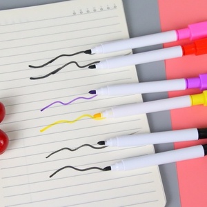 Marqueur effaçable à sec coloré pour tableau blanc, en forme de baril, à encre liquide; Stylo-pinceau créatif effaçable à l'eau; Stylo promotionnel 11,3 cm, 50 pièces emballées - Product Image 4