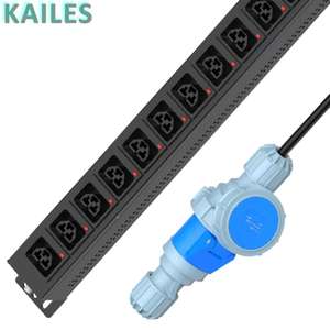 KAILES(KLS) K44I 16A PDU Monofase IP con Punti Antiscivolo18 C39 Interruttore Automatico Hot-swapping Indicatore Luminoso di Alimentazione Misuratore IP Nero - Product Image 5