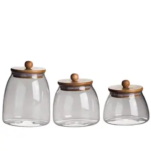 Factory Supplier New Brand Glass Jar Glass Storage Jar Glass Jar With Lid