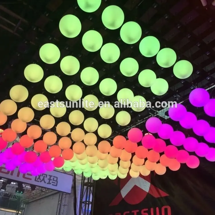 Eastsun RVB couleur cinétique Sphère de boule A MENÉ LA lumière d'étape pour la décoration de boîte de nuit