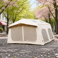 Tente Gonflable Quatre Saisons en Oxford 420D à Double Porte pour Camping Familial AB, Imperméable, Coupe-Vent et Portable - Offre Spéciale