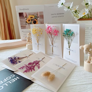 Tarjeta de felicitación <span class=keywords><strong>vintage</strong></span> de flores secas, tarjeta de felicitación creativa - Product Image 3